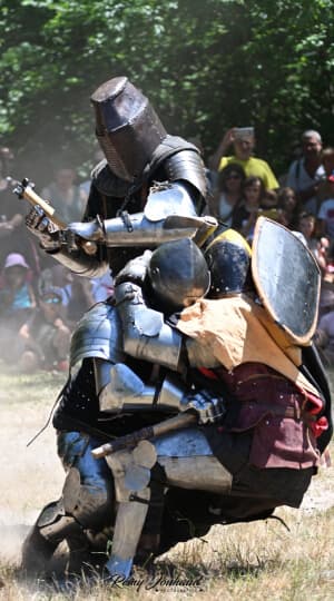Photographie de plusieurs combattants Sanctis Draconis Petrocoria